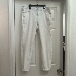 White Style & Co curvy skinny leg
